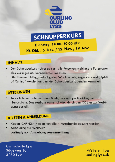 Curling-Schnupperkurs