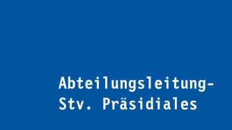 Abteilungsleitung-Stv. Präsidiales