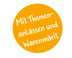 Mit Themenanlass und Warenmärit